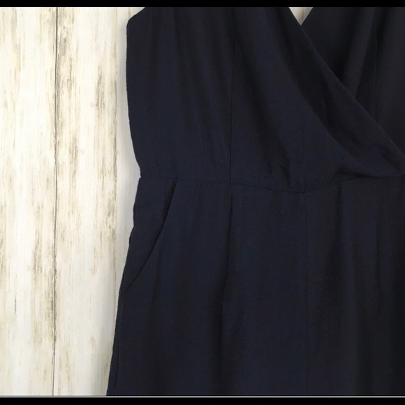 Navy Tassel Wrap Romper - Picture 2 of 6